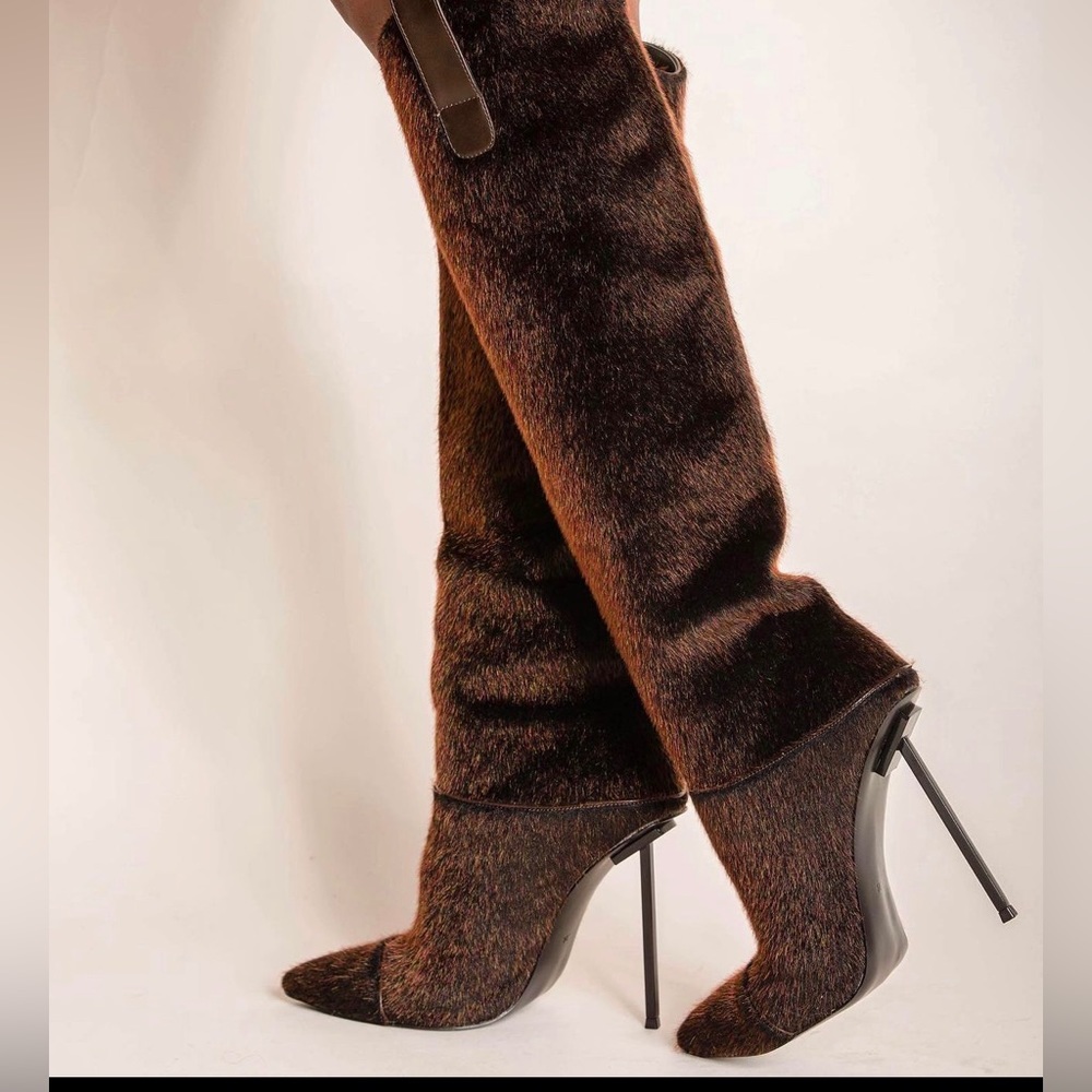 Titan Faux Fur Brown boots
